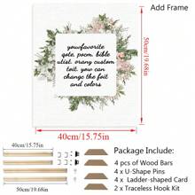 1 Pc Personalized Customized Photos On Canvas With DIY Wood Frame,Gifts For Valentine's Day,Custom Photos For Your Lover,Family,Friends And Pets,Dogs,Cats,Big Size Home Decor Birthday Graduation