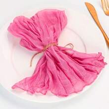 6/12/24/48pcs Set Cheese Printed Napkins, 50cm X 50cm Country Style Autumn Napkins, Suitable For Wedding, Autumn Dining Table Decoration