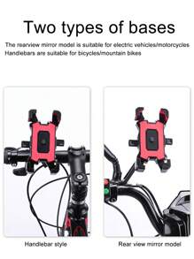 Suporte de celular para motocicleta com 4 garras, suporte de celular com navegação para entregadores de comida, suporte antivibração para celular, bicicleta elétrica, carro, compatível com iPhone, telefone Android, presente de aniversário, família, amigos para bicicleta e acessórios para motocicletas ao ar livre, suporte de celular para bicicleta