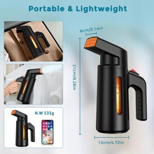 Clothes Steamer Handheld Travel Portable Fast Heat Garment Steamer Home Steam Iron - Black - View 6