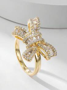 1pc Rhinestone Butterfly Design Functional Multi-Purpose Ring