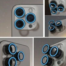 Bộ 3 miếng dán bảo vệ ống kính camera với vòng kim loại đính đá lấp lánh và lớp màng chống trầy xước độ cứng 9H, phụ kiện thời trang, ốp bảo vệ cá nhân hóa, quà tặng sinh nhật, gia đình, bạn bè, pha lê lấp lánh, miếng dán bảo vệ ống kính, phụ kiện điện thoại, chống nước, chống sốc, chống rơi, bảo vệ toàn diện. - Quả xanh phát sáng - Xem 7