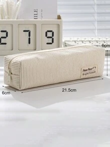 1 hộp đựng bút chì vải nhung đơn giản dung tích lớn của Hàn Quốc, hộp đựng đồ dùng học tập độc đáo cho học sinh - Nhiều màu - Xem 8