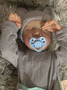 Muñeca Reborn bebé hiperrealista de 17"/43cm, Body de vinilo y silicona de niña/niño hecho a mano, como un bebé real, con piel pintada en 3D, venas visibles en extremidades de vinilo, cabello pintado a mano de forma realista - Muñeca coleccionable perfecta como regalo de Navidad/cumpleaños/Acción de Gracias, Muñeca Reborn, Juguetes para niñas