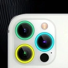 3片装相机镜头保护膜，配有闪亮金属水钻环和9H硬度防刮膜，时尚配件，个性化保护壳，生日、送给家人、朋友的礼物，闪亮水晶，镜头保护膜，手机配件，全覆盖防水防震防指纹 - 夜光-粉 - 查看 12