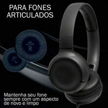 ALTHOR Par de Almofada Espuma Fone de Ouvido Compatível Tune600 T500 T500bt T450 T450bt - Branco - Visão 7