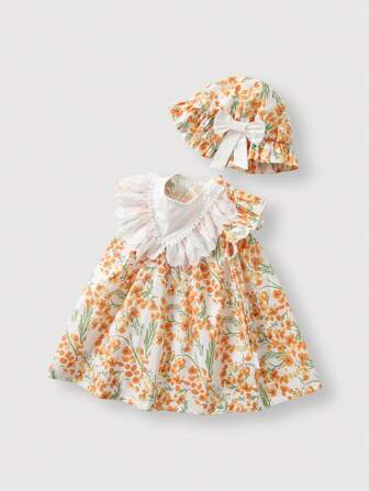 女婴短袖连衣裙（不适用于美国网站）