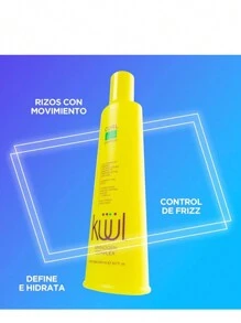Kit Rizos KUUL Shampoo y Gel 300ml c/u Marcar y Definir Rizos, con AminoGen Complex, Efecto Rizos Hidratados, Nutre y Limpia la Estructura del Cabello, Cabello Sedoso y Brillante Gel para Cabello Rizado, Rizos Definidos, Hidrata, Protección contra Calor, con Aminoácidos y Proteínas - Amarillo - Ver 4