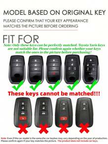 1 件 TPU 塑料汽车钥匙包，智能钥匙防摔保护套，仅适用于 Highlander - 透色系列 - 查看 3