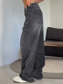 Women's Loose Baggy Denim Wide Leg Jeans