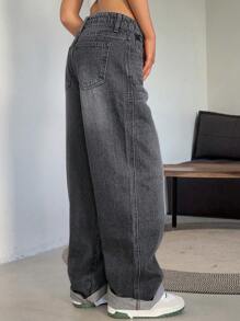 Women's Loose Baggy Denim Wide Leg Jeans