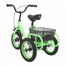 WUPYI 12" Inch Tricycle 3 Wheels Bicycle For Children Trike With Shopping Basket - Green - View 9