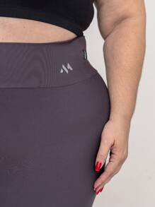 Bermuda Plus Size Blackout Fabric Zero Transparency Total Privacy - Xám - Xem 3