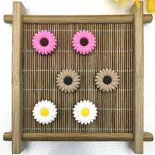 34/86 piezas Set de cuentas de silicona multicolor con formas de margarita, girasol y cruz, manualidades de joyería DIY para hacer llaveros, pulseras, collares, bolígrafos con cuentas