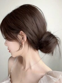 Syntetyczne włosy Scrunchie Bun Maker, puszysty kok z włosów Donut, elastyczna gumka do włosów Bun Cover Hairpiece, odpowiednia dla kobiet do codziennego upięcia