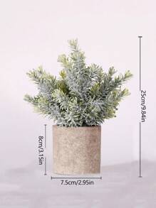 Mini Potted Fake Plants Artificial Plastic Eucalyptus Plants Topiaries For Home Office Desk Farmhouse Room Decor,Fake Plants Mini Artificial Greenery Potted Plants For Home Decor Indoor Office Table Room Farmhouse Gifts Birthday Graduation - Green - View 11