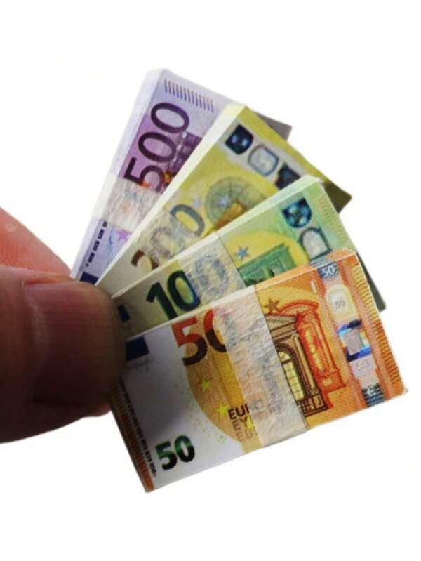 2/3/4 Conjuntos de Mini Dólar, Libra, Euro e Sortimento de Notas de Won Coreano, Extremamente Realistas! Mini Moeda de Bolso se Encaixa Perfeitamente com Casa de Bonecas, BJD e Colecionáveis em Miniatura