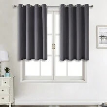 1 Paneel / 2 Paneele / Mehrere Größenoptionen, Premium-Gardine mit dreifacher Gewebekonstruktion, schwer verdunkelnd und wärmeisolierend, mit Ösen an der Oberseite, geeignet für Schlafzimmer, Wohnzimmer, Esszimmer, Küche, blockiert Licht und bietet Privatsphäre - Dunkelgrau - Übersicht 37