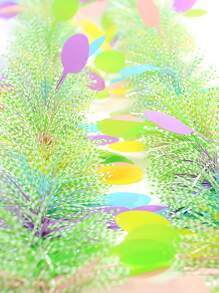 3Pcs Easter Tinsel Garland With Confetti Colorful Metallic Tinsel Twist Garland Spring Hanging Garland Decoration For Green Easter Garland For Mantle Decorations With Colorful Eggs, Glitter Spring Garland For Easter Tree Decor, Metallic Easter Eggs Garland For Home Indoor/Outdoo,Vibrant Spring Decor For Doors, Trees And Mantels ,Perfect For Easter Celebrations