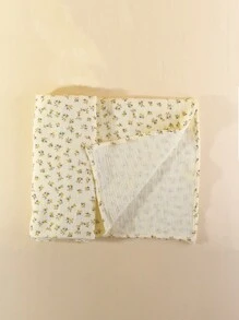 3 件装多色平纹细布婴儿襁褓包巾、婴儿推车挡风罩、婴儿裹巾 - 彩色 - 查看 4