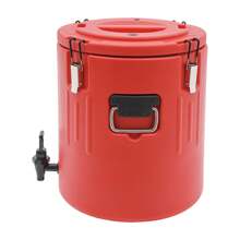 Insulated Beverage Containers With Handles, Portable Sports Cooler Water Beverage Dispenser, Outdoors Water Jug Insulated Bucket For Camping Party Sports, Red 10L/20L/40L - Red - View 5