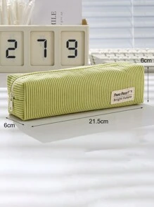 1 hộp đựng bút chì vải nhung đơn giản dung tích lớn của Hàn Quốc, hộp đựng đồ dùng học tập độc đáo cho học sinh - Nhiều màu - Xem 11