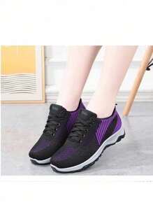 Zapatillas de deporte casuales de moda, Zapatos altos para mujer zapatos negros para mujer zapatos casuales de primavera zapatos casuales de suela gruesa ,zapatos casuales con cordones de verano entrenamiento para caminar tenis,zapatos ortopédicos huecos transpirables para caminar