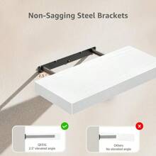 Bathroom Shelves Over Toilet Wall Mounted Floating Shelves Farmhouse Shelf Toilet Paper Storage Small - Doré - Voir 8