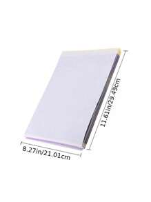 10 pezzi/20 pezzi/50 pezzi Carta da trasferimento a calore per ufficio, design a 4 strati, carta carbone per ufficio, forniture professionali per artisti body art, carta stencil per tatuaggi, adatta per il disegno e il trasferimento a caldo, accessori per la cancelleria d'ufficio