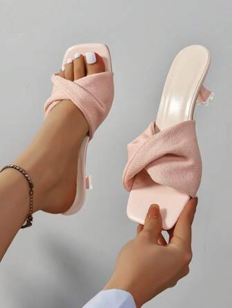 全新细高跟露趾凉鞋，舒适时尚女士夏季鞋