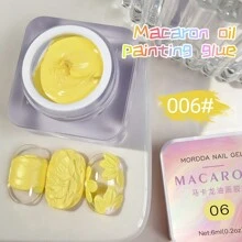 6ml 马卡龙油画凝胶指甲油可剥离紫外线凝胶 9 种颜色可供选择 持久指甲油凝胶 适合居家美甲沙龙