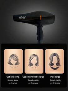 Secadora de Cabello Profesional con Difusor Aire Caliente y Frío 1500W, 6 velocidades, aire frío y caliente, el cuidado del cabello - Tipo de Enchufe A USA (110-127V) - Ver 2