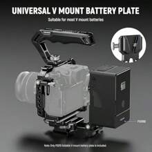 Foldable V Mount Battery Plate Arca Type Camera Baseplate For RS4 RS3 Gimbal Tripod Lightweight DSLR Camera Video Rig Compatible SmallRig V Lock Battery Cage PS015 - PS015 - View 6