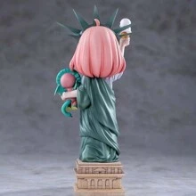 Sanrio Estatua de la Libertad de mimo espía Anya modelo de mano animada, adorno lindo para juegos/oficina/regalo de San Valentín/regalo de cumpleaños/adorno para carro/adorno para escritorio (Es normal que algunas partes tengan diferencias de color, lo cual no afecta el uso normal)