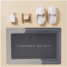 Super Absorbent Non-Slip Bathroom Mat, Absorbent Non-Slip Bathroom/Entrance Door Mat - 方形顏色隨機 - 查看 5