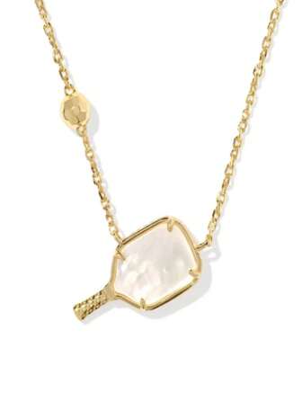 1 pieza Collar corto con colgante de Pickleball con conchas naturales