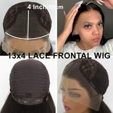 13X4 Silver Grey Wig Straight Synthetic Lace Front Wig Natural Long Gray Colored Hair Lace Frontal Wigs For Women Daily Party - 銀灰 - 查看 6