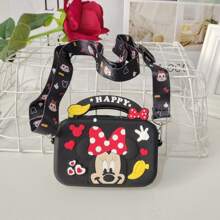 Nouveau sac à main en silicone Disney 2025, sac fourre-tout carré Mickey & Mouse, sac à épaule mignon pour enfants, sac à bandoulière en silicone