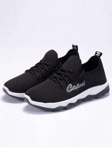 Zapatillas de tenis transpirables para mujer,Zapatillas antideslizantes transpirables para mujer,Zapatillas bordadas de moda para mujer,Zapatillas de tenis para mujer,Zapatillas casuales con cordones para mujer,Zapatillas de tenis,Suaves y cómodas,Antideslizantes y resistentes al desgaste,Transpirables y ligeras,Adecuadas para fitness al aire libre,trabajo y uso diario. - Negro - Ver 3