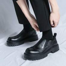 Thick Sole Formal Dress Shoes For Men - Multicolor - View 11