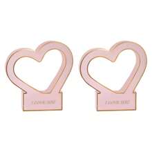 2 Pcs Heart Shaped Handheld Flower Box Folding Paper Flower Bouquet Wrapping Basket Flower Packaging Gift Box For Valentine's Day Floral Arrangement Wedding Mother's Day - Multicolor - View 12