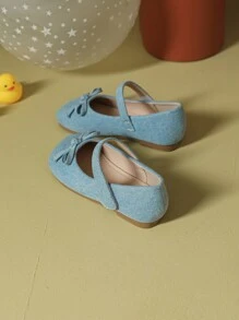 Kids Flat Shoes Bowknot Princess Shoes For Spring & Summer