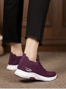 Zapatillas Deportivas de Running para Mujer. Adecuado para la Primavera, Verano, Otoño e Invierno. - Rojo - Ver 2