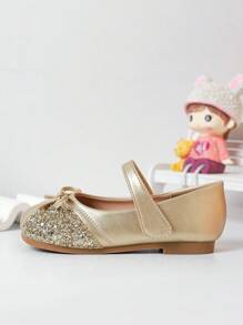 Beautiful Girl's Flat Bow Soft Bottom Shoes, Spring Summer