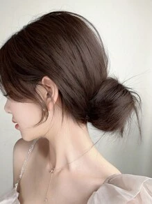 Syntetyczne włosy Scrunchie Bun Maker, puszysty kok z włosów Donut, elastyczna gumka do włosów Bun Cover Hairpiece, odpowiednia dla kobiet do codziennego upięcia