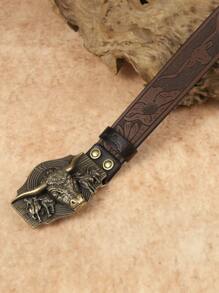 1条加大码男士牛仔风复古金属扣休闲腰带，适合夏季、校园休闲、商务场合，可作为男友、丈夫、父亲等男士礼物，日常穿着，时尚百搭，适合青少年、户外、度假、运动、旅行、街头、波西米亚风、复古秋季、万圣节等秋冬季配饰，适合青少年、青年、男士，休闲、户外、运动、度假、毕业礼物、生日礼物、日常穿着 - 彩色 - 查看 15