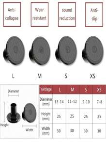 4pcs/1 Pair High Heel Protectors, Non-Slip Wear-Resistant Heel Covers For Women, Fits Modern Latin Dance Shoes With Soft Soles, Round Heels And Quiet Taps, Suitable For Lawn, Beach, Wedding, Latin Dance, Made Of PVC - T-type - View 8