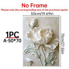 1PC Nghệ thuật vải hoa hồng trắng thanh lịch, Nghệ thuật treo tường phong cách kem hoa hồng hồng quyến rũ, Áp phích hoa vàng và trắng - Trang trí tường hoa hiện đại, Tranh hoa đen trắng trừu tượng cho phòng khách, phòng ngủ, văn phòng - Đã đóng khung và sẵn sàng để treo, Nghệ thuật treo tường phong cách kem hoa hồng hồng quyến rũ, Quán cà phê & Thư viện - Nhiều màu - Xem 31