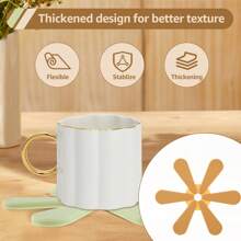 3 Pcs Silicone Trivets Tree Shape Trivet Mat With Storage Holder Heat Resistant Silicone Hot Pad Flexible Kitchen Trivets For Hot Dishes Pots Pans Cups - Multicolor - View 6