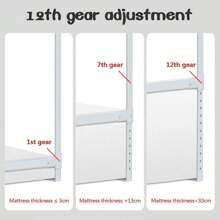 150/180/200 Cm Toddler Bed Rail Guards Baby Protection Adjustable Height - Grey - View 10